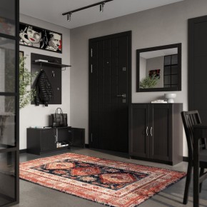 Вешалка СИРИУС настенная с полкой, цвет Дуб Венге в Кунгуре - kungur.mebel24.online | фото 4