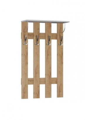 Вешалка Ямайка ЯПВ-1 Дуб крафт золотой/Белый в Кунгуре - kungur.mebel24.online | фото