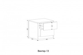 ВИНТЕР - 13 Тумба прикроватная в Кунгуре - kungur.mebel24.online | фото 2