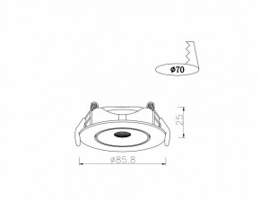 Встраиваемый светильник Arte Lamp Kaus A4761PL-1WH в Кунгуре - kungur.mebel24.online | фото 3