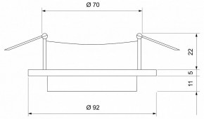 Встраиваемый светильник Elektrostandard 116 MR16 a055670 в Кунгуре - kungur.mebel24.online | фото 2