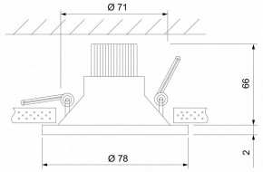 Встраиваемый светильник Elektrostandard 15266/LED a055720 в Кунгуре - kungur.mebel24.online | фото 3