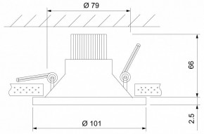 Встраиваемый светильник Elektrostandard 15267/LED a055723 в Кунгуре - kungur.mebel24.online | фото 6