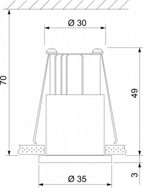 Встраиваемый светильник Elektrostandard 15269/LED a056019 в Кунгуре - kungur.mebel24.online | фото 3