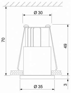 Встраиваемый светильник Elektrostandard 15269/LED a056021 в Кунгуре - kungur.mebel24.online | фото 4