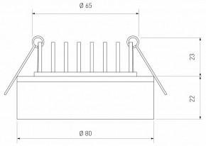 Встраиваемый светильник Elektrostandard  a032751 в Кунгуре - kungur.mebel24.online | фото 4