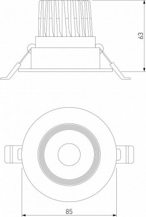 Встраиваемый светильник Elektrostandard Even a065458 в Кунгуре - kungur.mebel24.online | фото 4