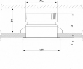 Встраиваемый светильник Elektrostandard Nuta a056781 в Кунгуре - kungur.mebel24.online | фото 2