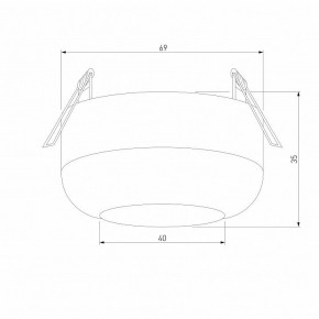 Встраиваемый светильник Elektrostandard Onde a064201 в Кунгуре - kungur.mebel24.online | фото 3