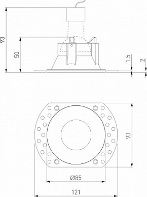 Встраиваемый светильник Elektrostandard Renzo a067527 в Кунгуре - kungur.mebel24.online | фото 3