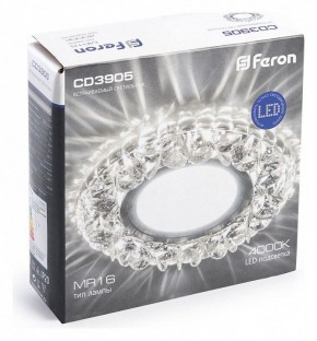 Встраиваемый светильник Feron CD3905 41827 в Кунгуре - kungur.mebel24.online | фото