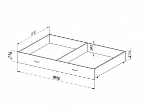 Ящик для металлических кроватей 120*190 (Венге) в Кунгуре - kungur.mebel24.online | фото