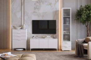 ЗЕФИР Гостиная К1 (белое дерево/белый муар) в Кунгуре - kungur.mebel24.online | фото