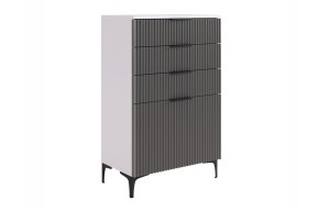 ЗЕФИР Гостиная К2 (белое дерево/черный муар) в Кунгуре - kungur.mebel24.online | фото 11