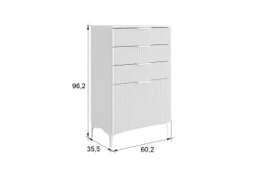 ЗЕФИР Гостиная К2 (белое дерево/черный муар) в Кунгуре - kungur.mebel24.online | фото 2