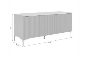 ЗЕФИР Гостиная К2 (белое дерево/черный муар) в Кунгуре - kungur.mebel24.online | фото 4