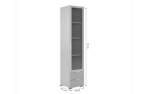 ЗЕФИР Гостиная К2 (белое дерево/черный муар) в Кунгуре - kungur.mebel24.online | фото 6