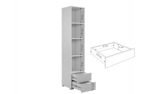 ЗЕФИР Гостиная К2 (белое дерево/черный муар) в Кунгуре - kungur.mebel24.online | фото 7