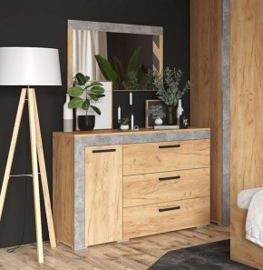 Зеркало Адель дуб крафт золотой/ателье светлое в Кунгуре - kungur.mebel24.online | фото 2